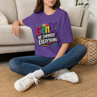 Gen X We Survived Everything T-Shirt | 90s Retro Graphic Tee