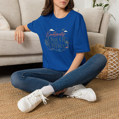Emotionally Out Of Office T-Shirt | Vacation Palm Beach Design