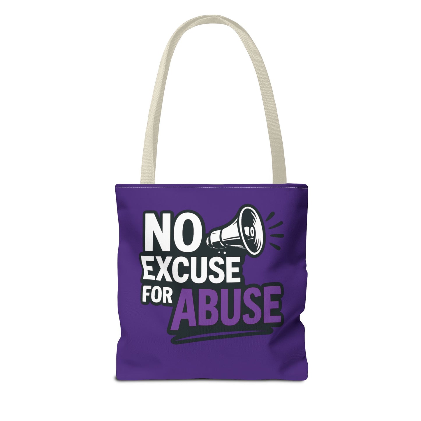 Empowerment Tote Bag - No Excuse for Abuse, Advocacy Tote, Eco-Friendly Bag, Fundraiser Gift, Awareness Campaign Bag