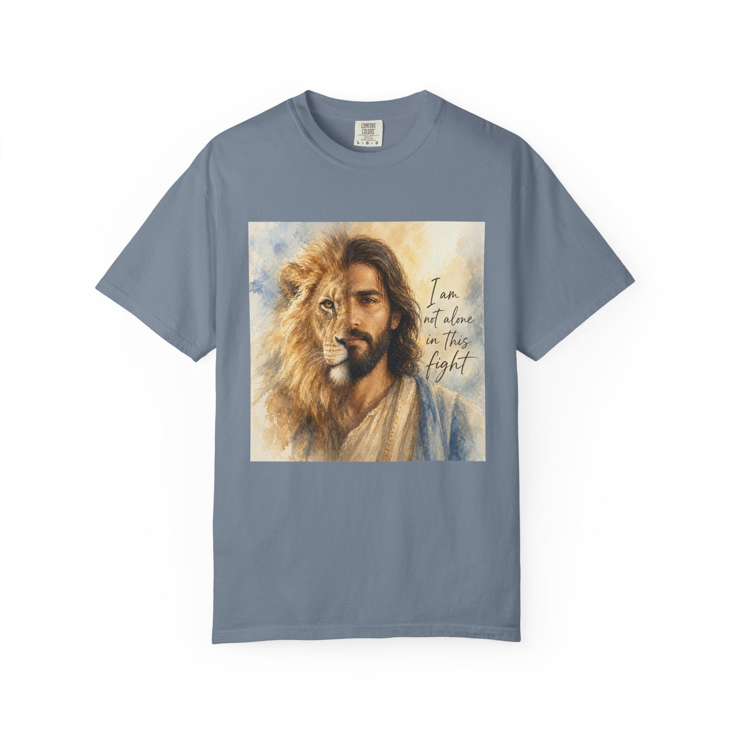 Jesus Lion of Judah t-shirt | I am not alone in this fight Christian tee