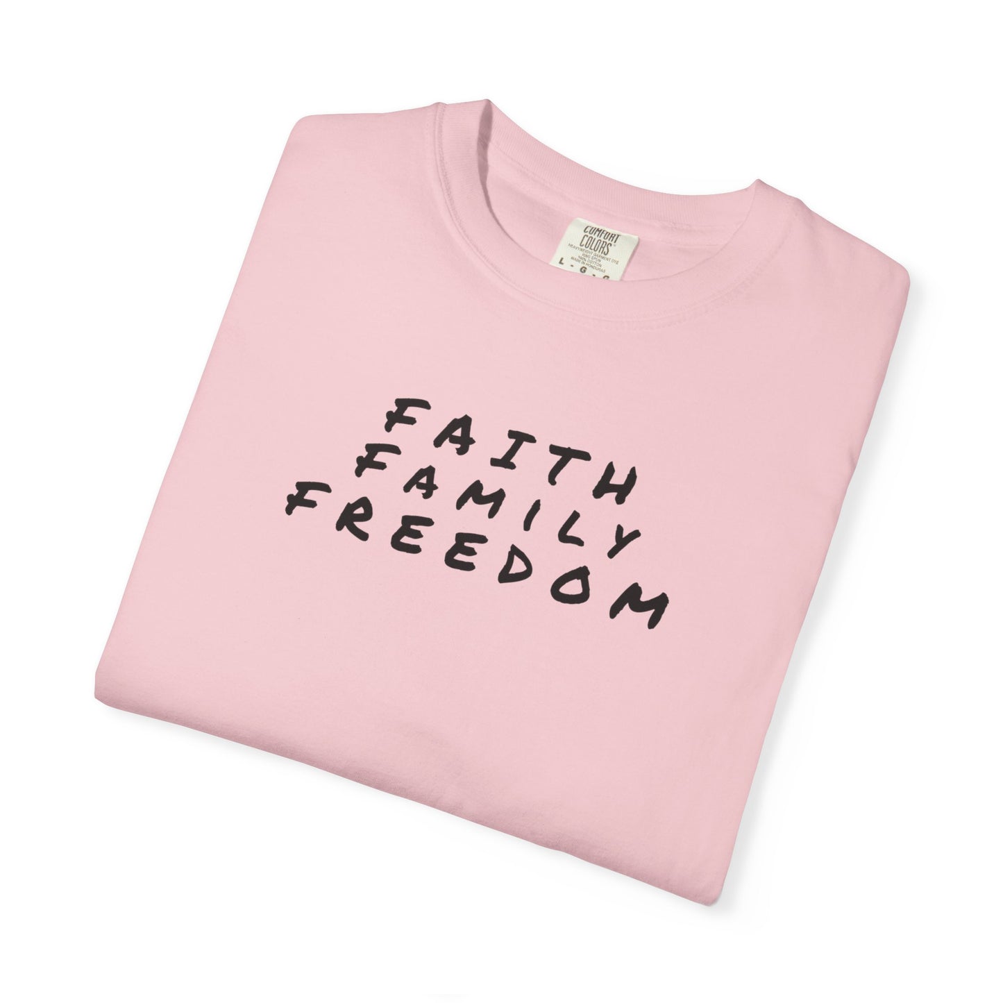 Faith Family Freedom Unisex T-shirt, Christian Tee, Faith Over Fear Shirt, Religious Apparel, Inspirational Clothing