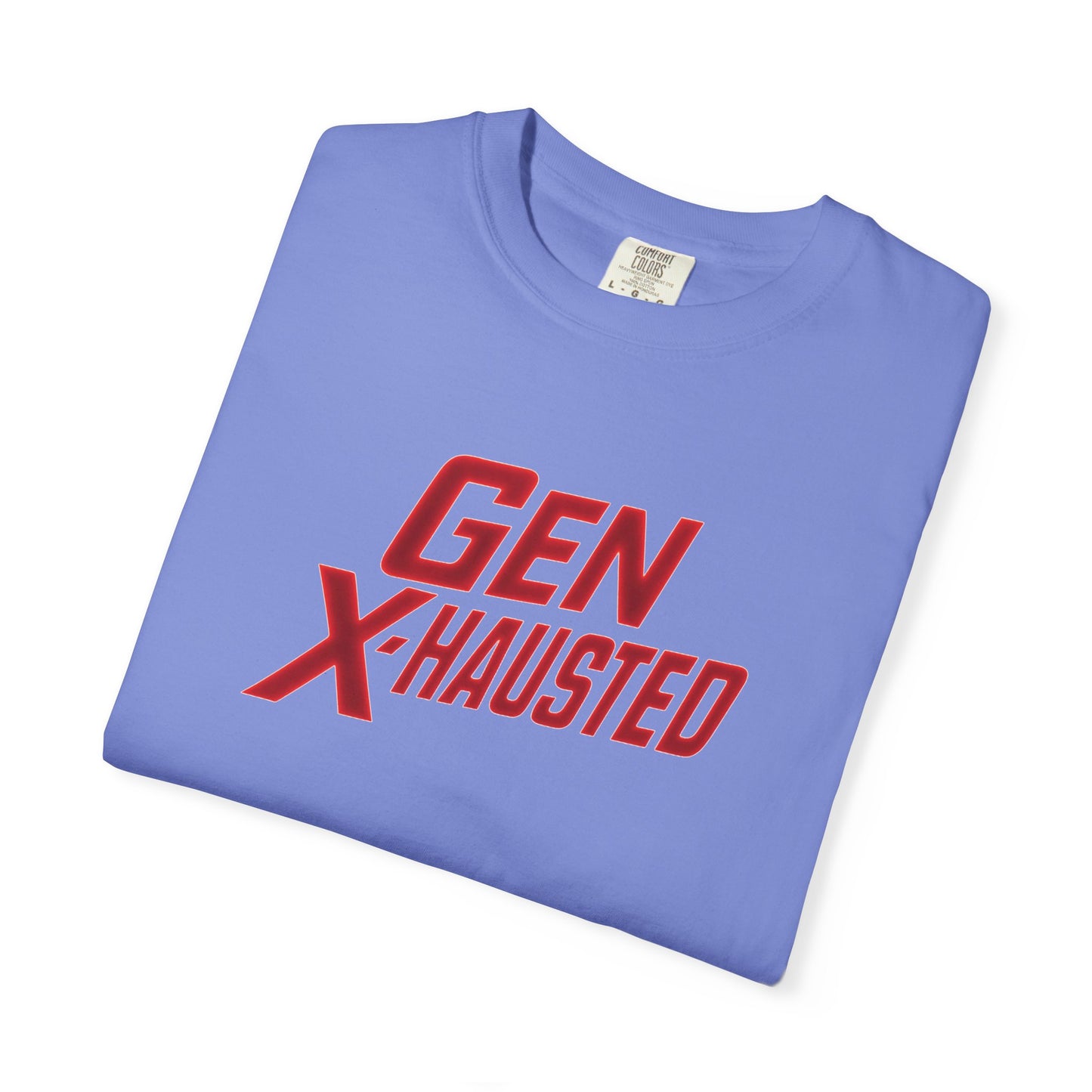 Gen X-Hausted Unisex T-Shirt, Vintage Style Tee, Funny Gift for Gen X, Casual Wear, Humor Shirt