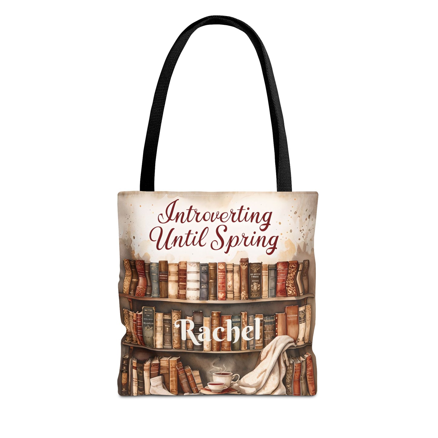 Personalized Introvert Tote Bag - Book Lover's Accessory, Everyday Use, Literary Gift, Spring Vibes, Book Club Essentials