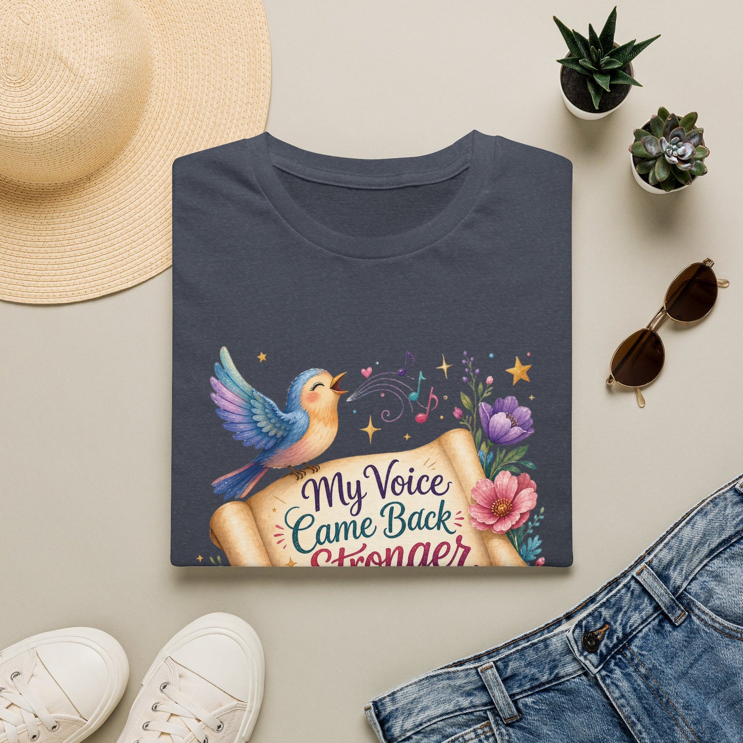 My Voice Came Back Stronger T-Shirt | Survivor