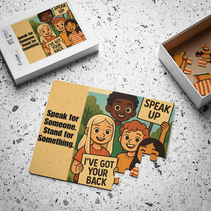 Kids' Puzzle: Speak Up, Empowering 30-Piece Puzzle for Young Minds, Educational Toy, Supportive Message, Fun Family Activity, Gifts for Kids
