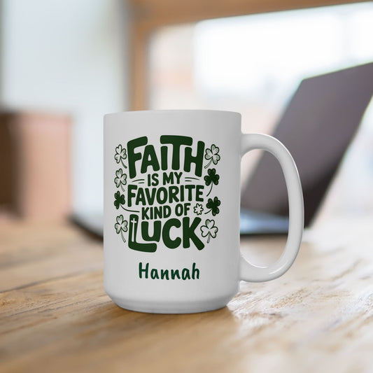 Lucky Shamrock Coffee Mug | St. Patrick's Day Clover Design