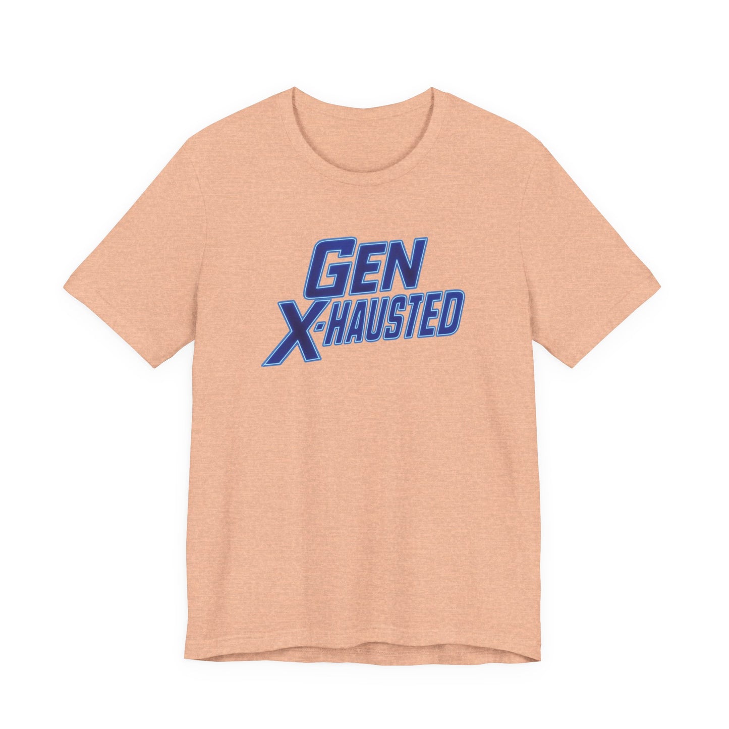 Gen X-Hausted Unisex Tee - Retro Humor Tee, Gift for Gen X, Casual Wear, Trendy Graphic Shirt, Unique Meme Apparel