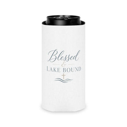 Blessed & Lake Bound Can Cooler | Christian Lake Life
