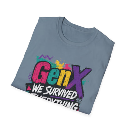 Gen X We Survived Everything T-Shirt | 90s Retro Graphic Tee