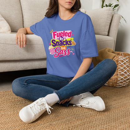Fueled by Snacks and Sass T-Shirt | Snack Quote Tee