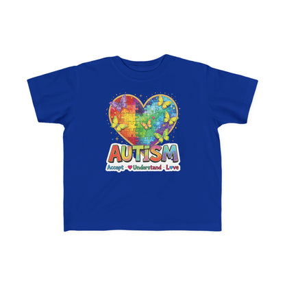 Autism Puzzle Heart Toddler Tee | Accept Understand Love