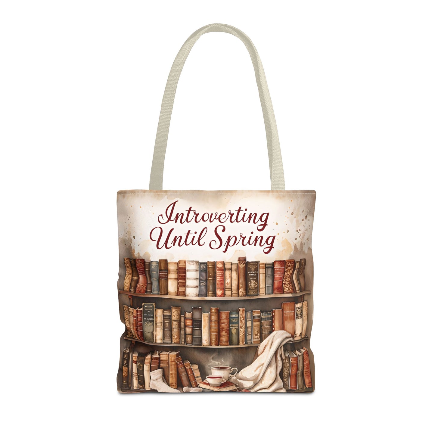 Introvert Tote Bag - Book Lover's Accessory, Everyday Use, Literary Gift, Spring Vibes, Book Club Essentials