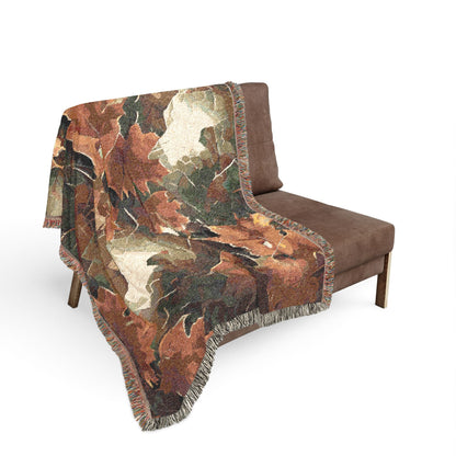 Cozy Artistic Woven Blanket - Floral & Abstract Home Decor, Great for Gift, Sofa, Bed, Fall Decor, Warm Throw
