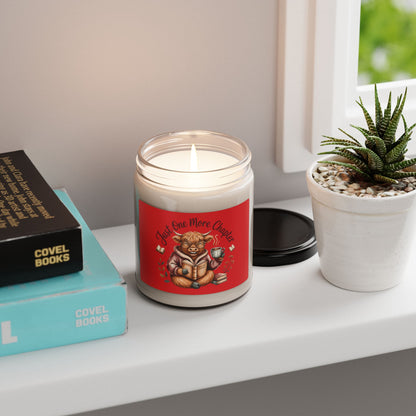 Just One More Chapter Candle, Soy Candle | Cozy Reading Highland Cow 9oz