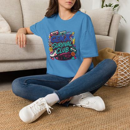 Gen X Survival Club T-Shirt | 80s Retro Cassette Graphic
