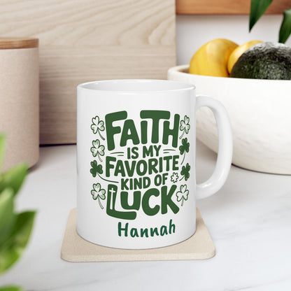 Lucky Shamrock Coffee Mug | St. Patrick's Day Clover Design
