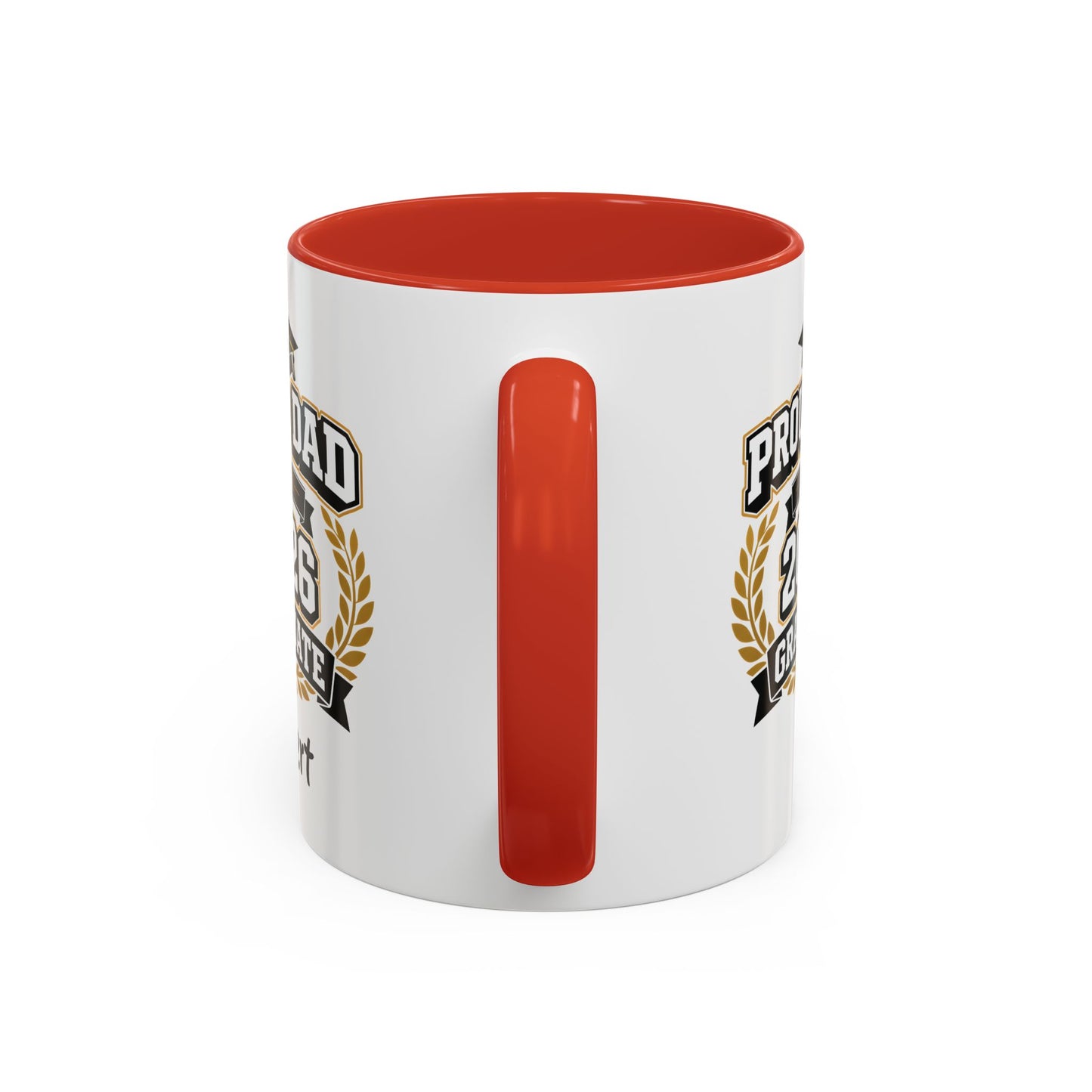 Proud Dad of a 2026 Graduate Mug | Custom Name Accent Coffee Mug