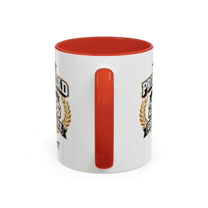 Proud Dad of a 2026 Graduate Mug | Custom Name Accent Coffee Mug