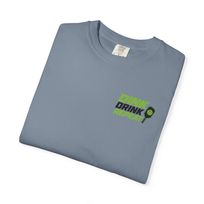 Dink Drink Repeat T-shirt | Pickleball Paddle Graphic