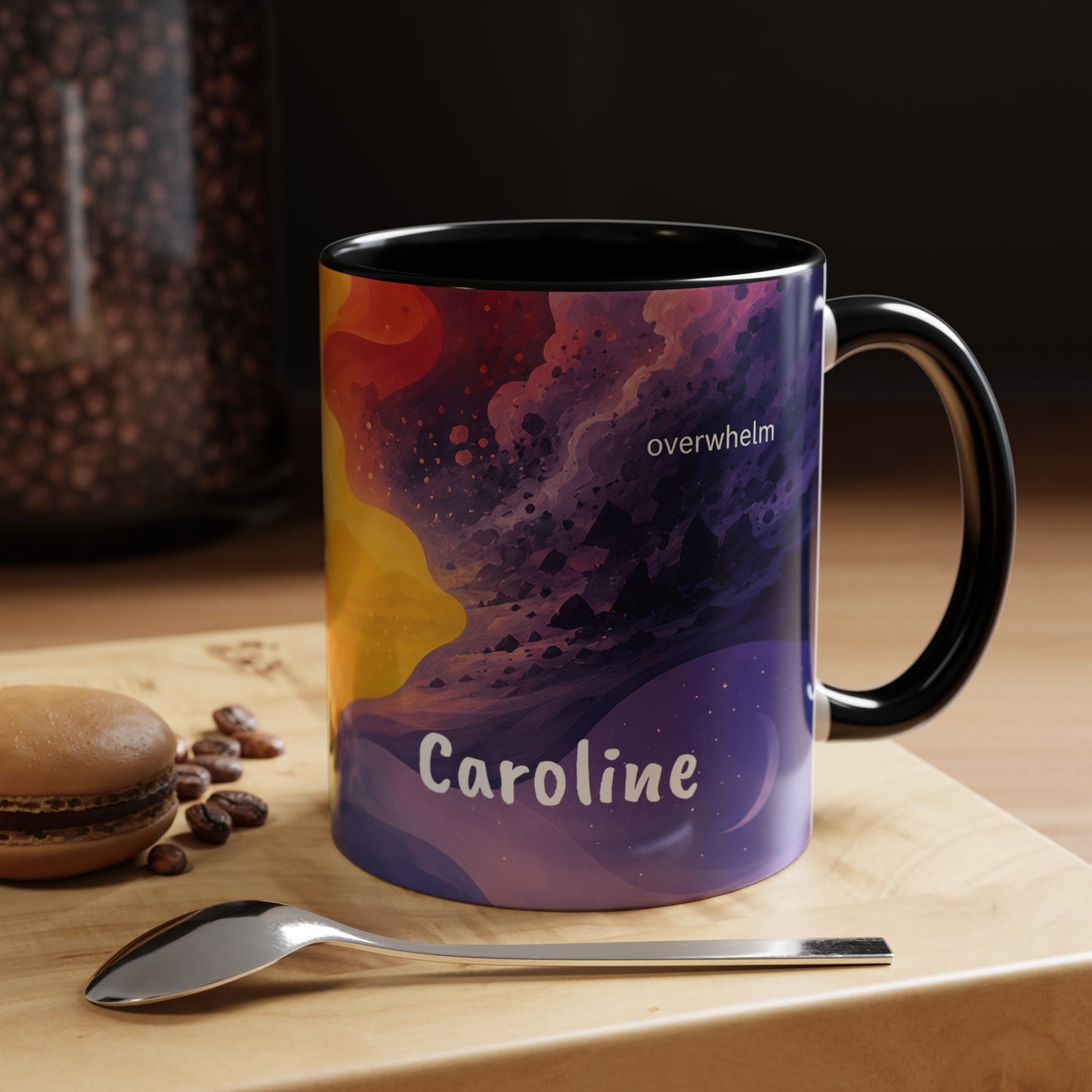 Colorful Emotional Spectrum Mug | Personalized Name Coffee Mug