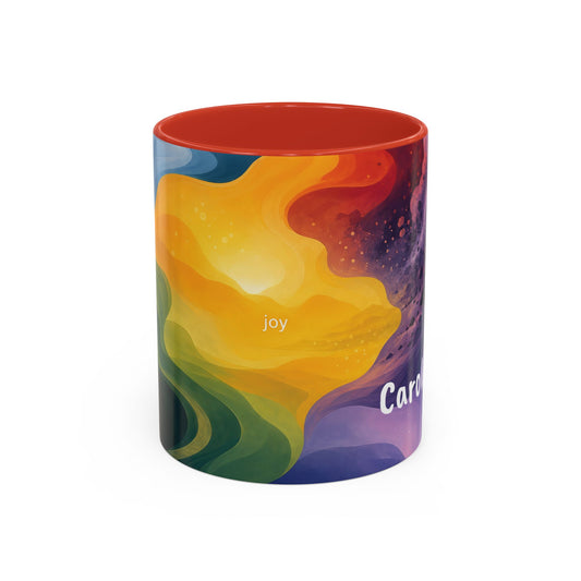 Colorful Emotional Spectrum Mug | Personalized Name Coffee Mug