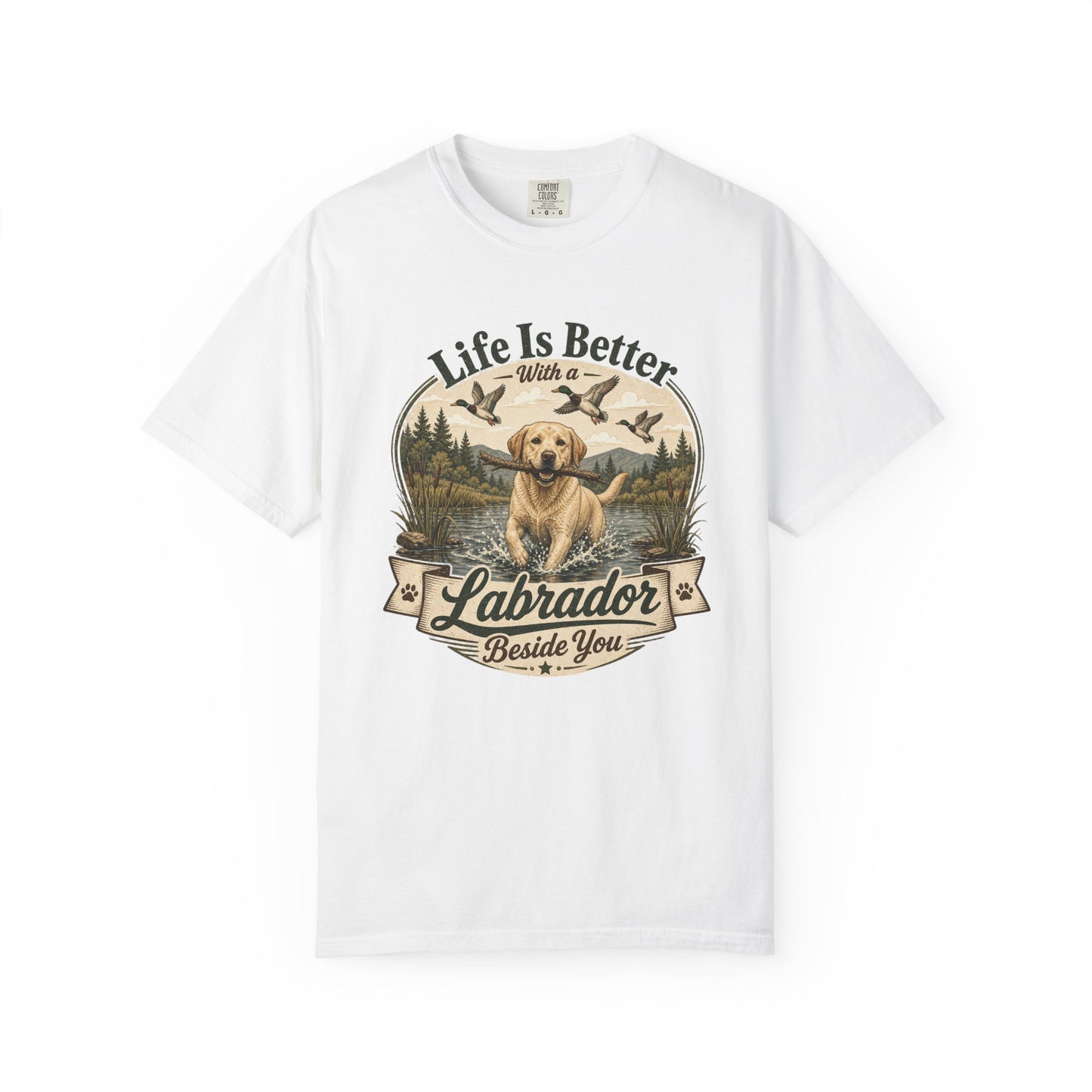 Life Is Better with a Labrador T-shirt | Lab Dog Design