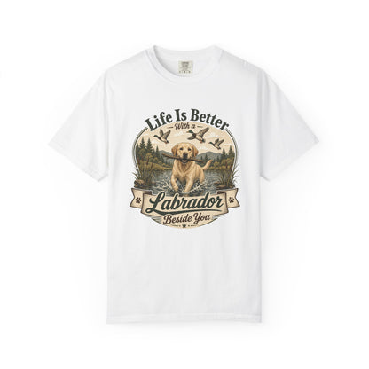 Life Is Better with a Labrador T-shirt | Lab Dog Design