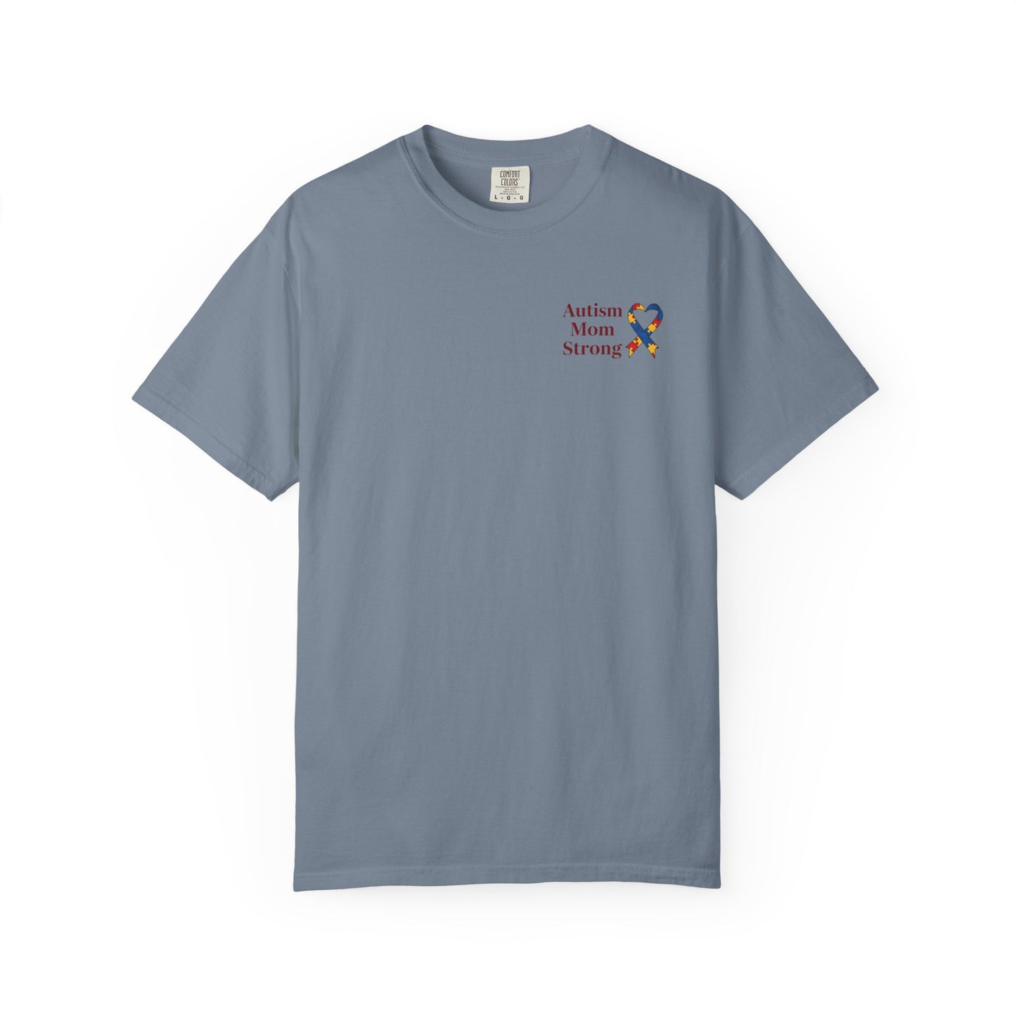 Autism Mom Strong T-shirt | Autism Awareness Puzzle Ribbon