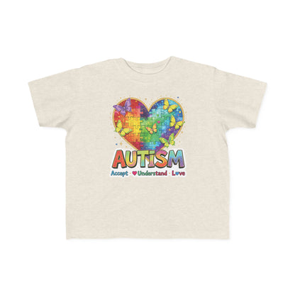Autism Puzzle Heart Toddler Tee | Accept Understand Love