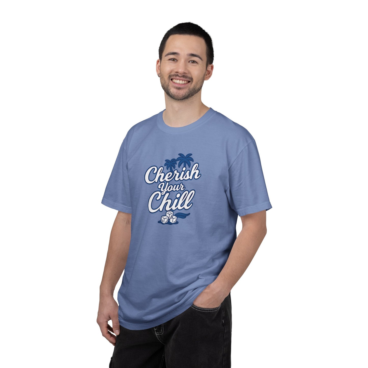 Cherish Your Chill T-Shirt, Unisex Relaxed Fit Tee, Beach Vibes Shirt, Summer Casual Wear, Gift for Friends, Vacation Essentials