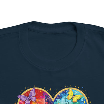 Autism Puzzle Heart Toddler Tee | Accept Understand Love