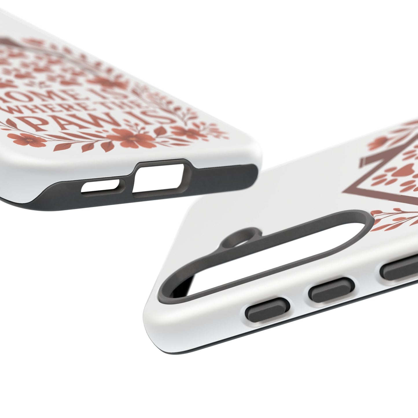 Cute Pet Phone Case, Home is Where the Paw Is, Animal Lover Gift, Phone Cover for Dog or Cat Owners