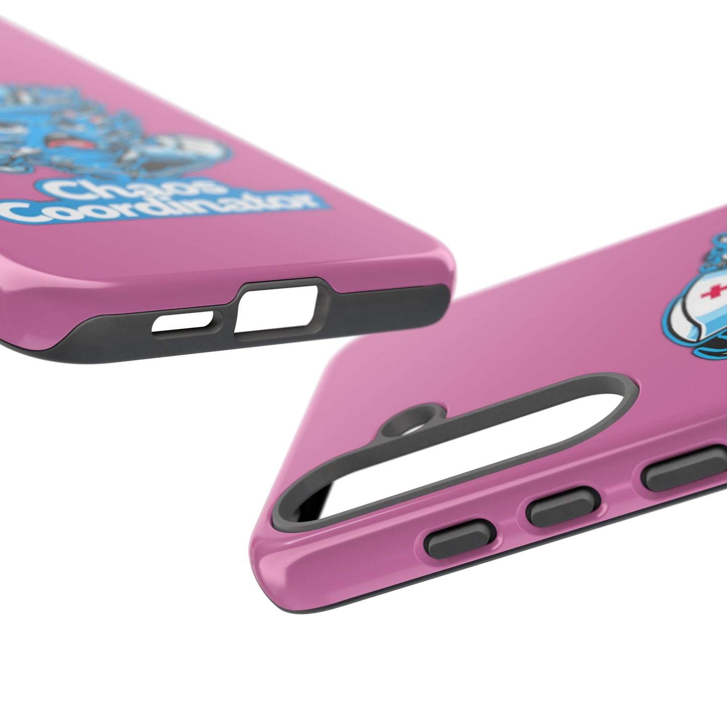 Chaos Coordinator Phone Case, Fun Nurse Gift, Tough Cases for Healthcare Heroes, Unique Cell Phone Cover, Funny Medical Humor/ Pink