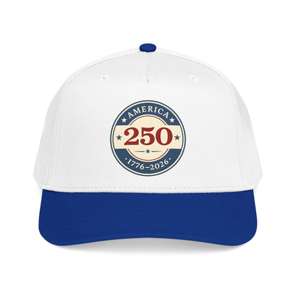 America 250 1776-2026 Patch Mid Profile Baseball Cap | 250th Anniversary Celebration