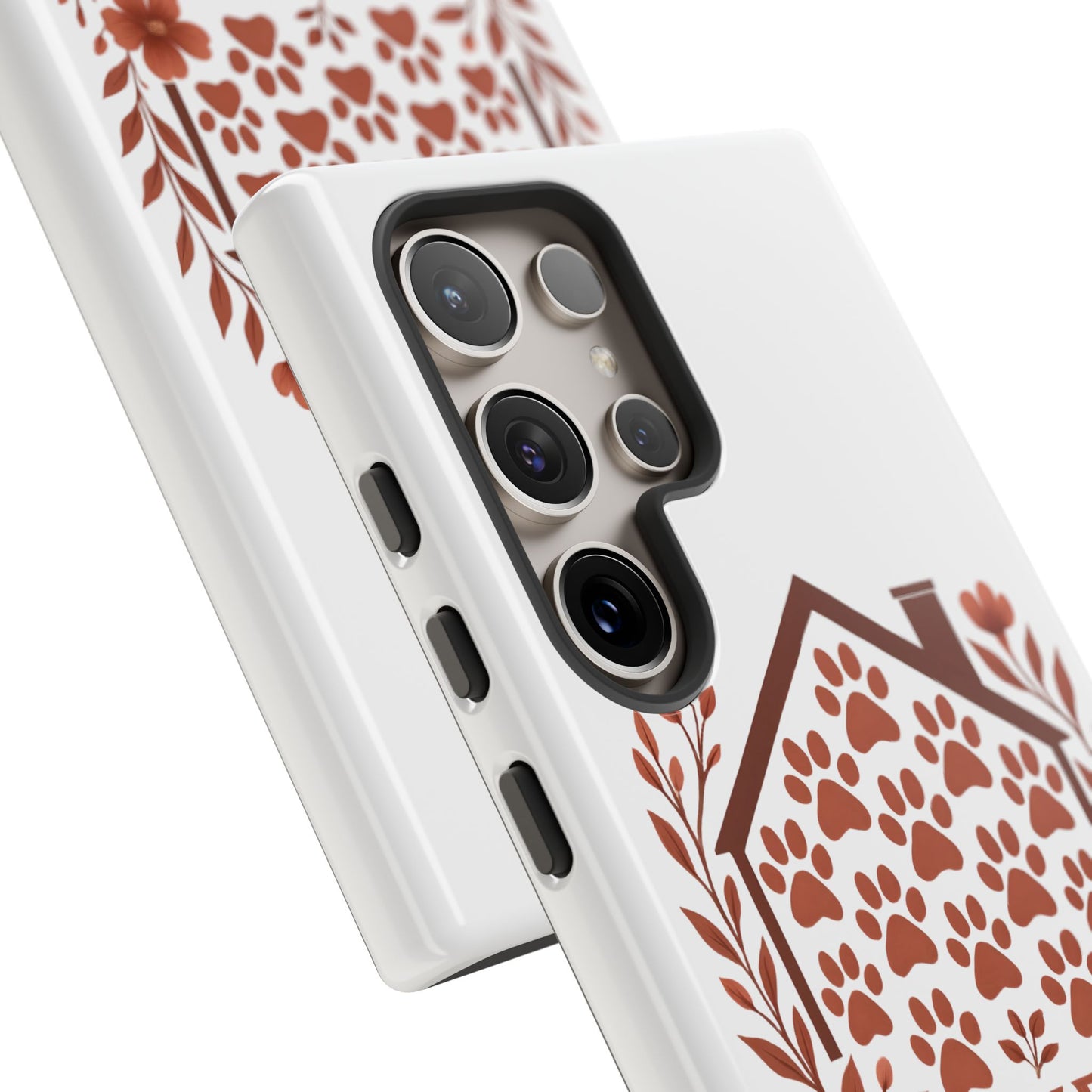 Cute Pet Phone Case, Home is Where the Paw Is, Animal Lover Gift, Phone Cover for Dog or Cat Owners