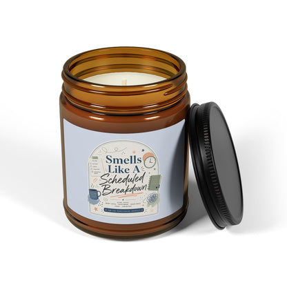 Smells Like A Scheduled Breakdown Candle | Amber Jar Soy Candle
