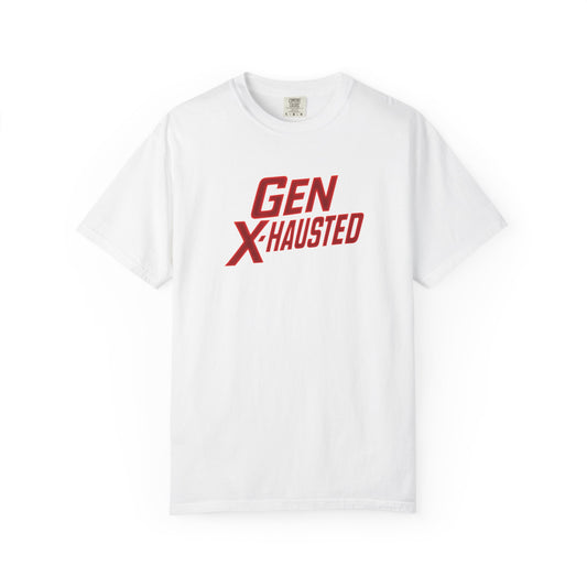 Gen X-Hausted Unisex T-Shirt, Vintage Style Tee, Funny Gift for Gen X, Casual Wear, Humor Shirt
