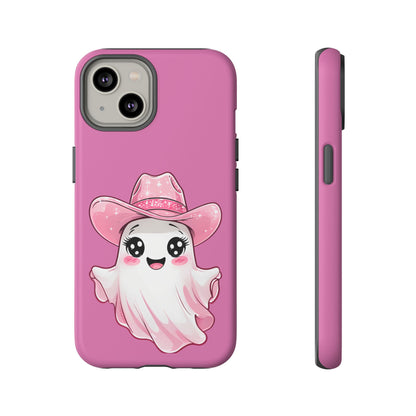 Cute Ghost Phone Case - Fun, Whimsical, Kawaii, Halloween, Gift Idea, Pink Ghost Design