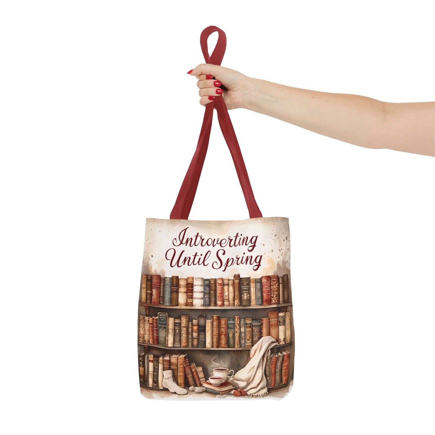 Introvert Tote Bag - Book Lover's Accessory, Everyday Use, Literary Gift, Spring Vibes, Book Club Essentials