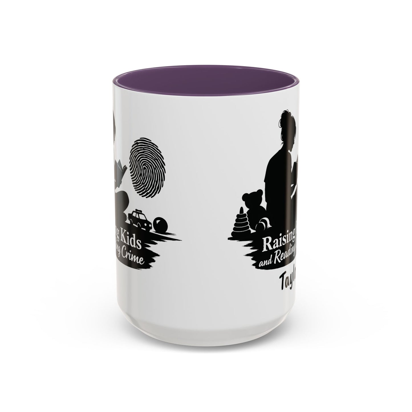 Raising Kids and Reading Crime Mug | Accent Coffee Mug