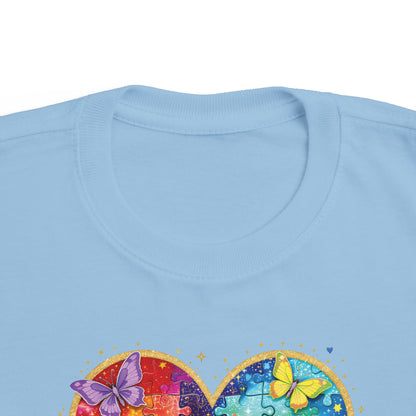 Autism Puzzle Heart Toddler Tee | Accept Understand Love