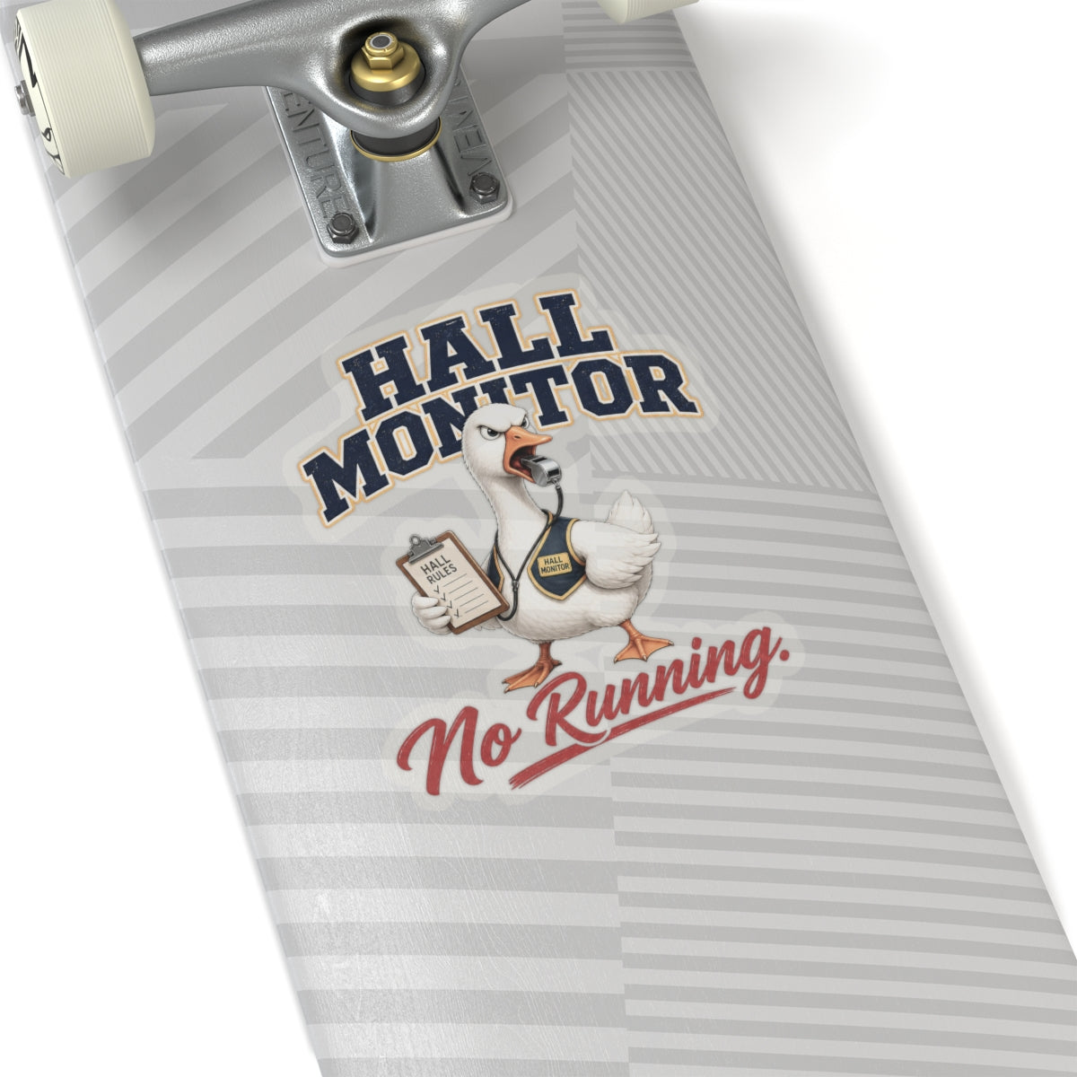 Hall Monitor Goose No Running Sticker | Kiss-Cut Sticker