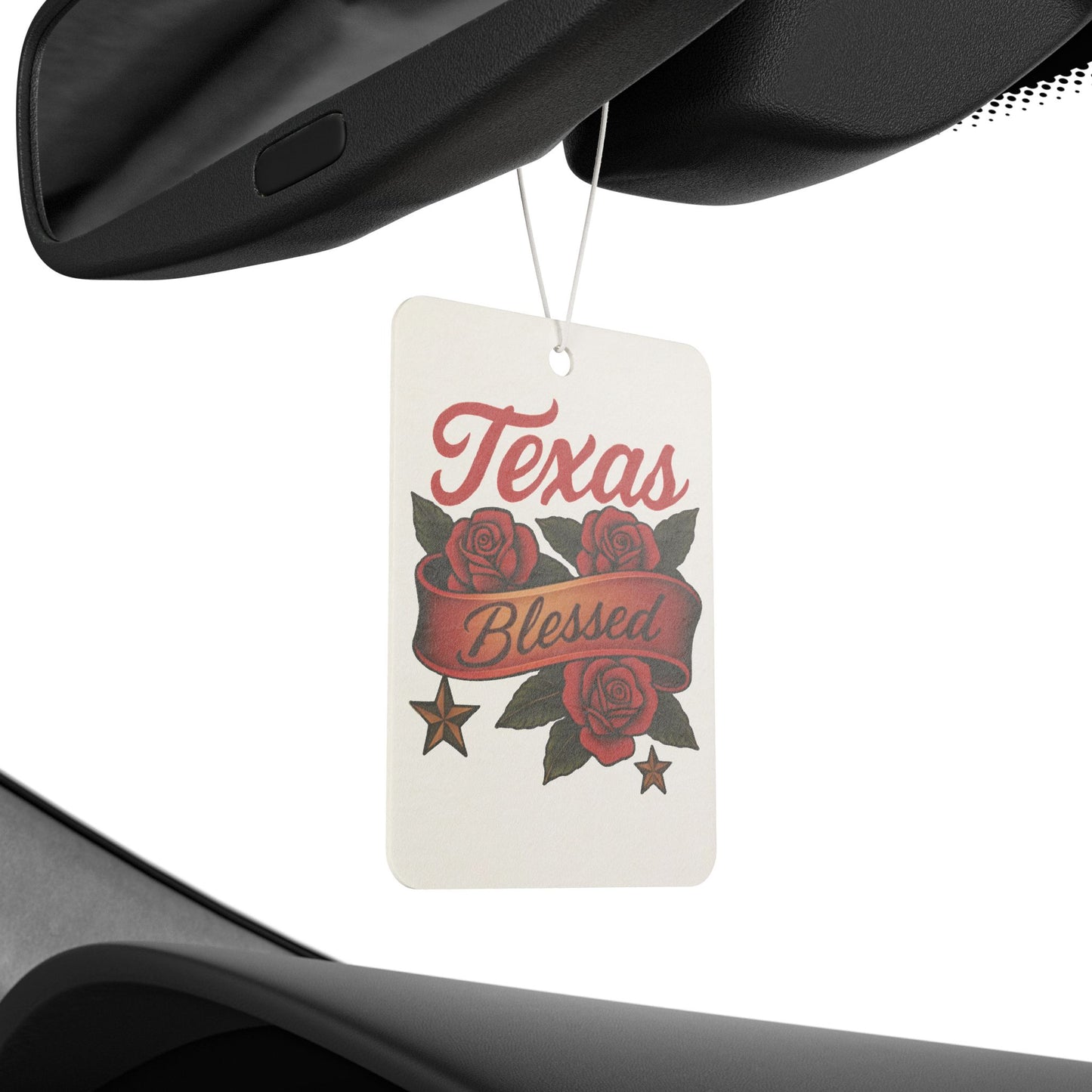 Texas Blessed Car Air Freshener - Floral Air Freshener, Home Fragrance, Gift for Texas Lovers, Car Decor, Blessing Decor
