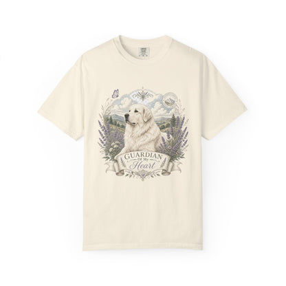 Great Pyrenees Guardian of My Heart T-Shirt | Mountain Dog Illustration