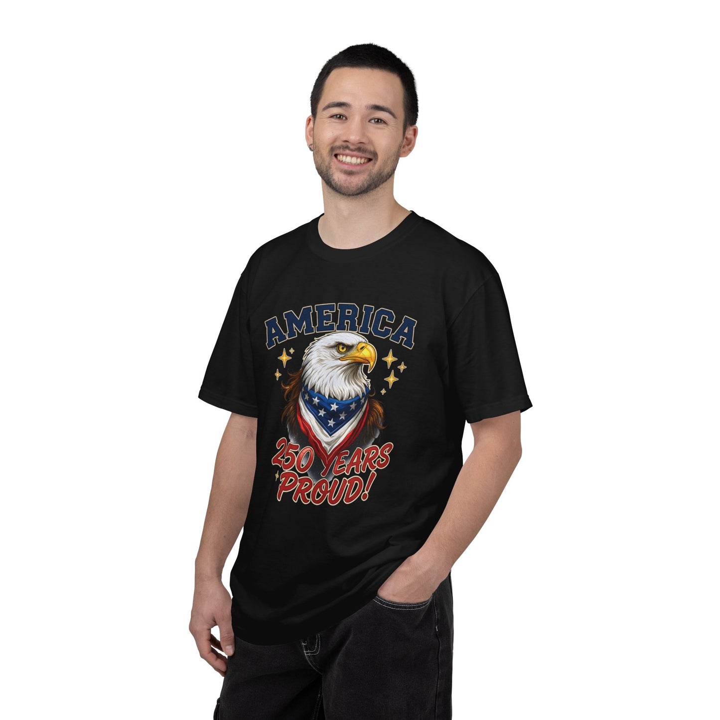 America Eagle 250 Years Proud T-Shirt | Patriotic Bald Eagle Tee - 250th Anniversary
