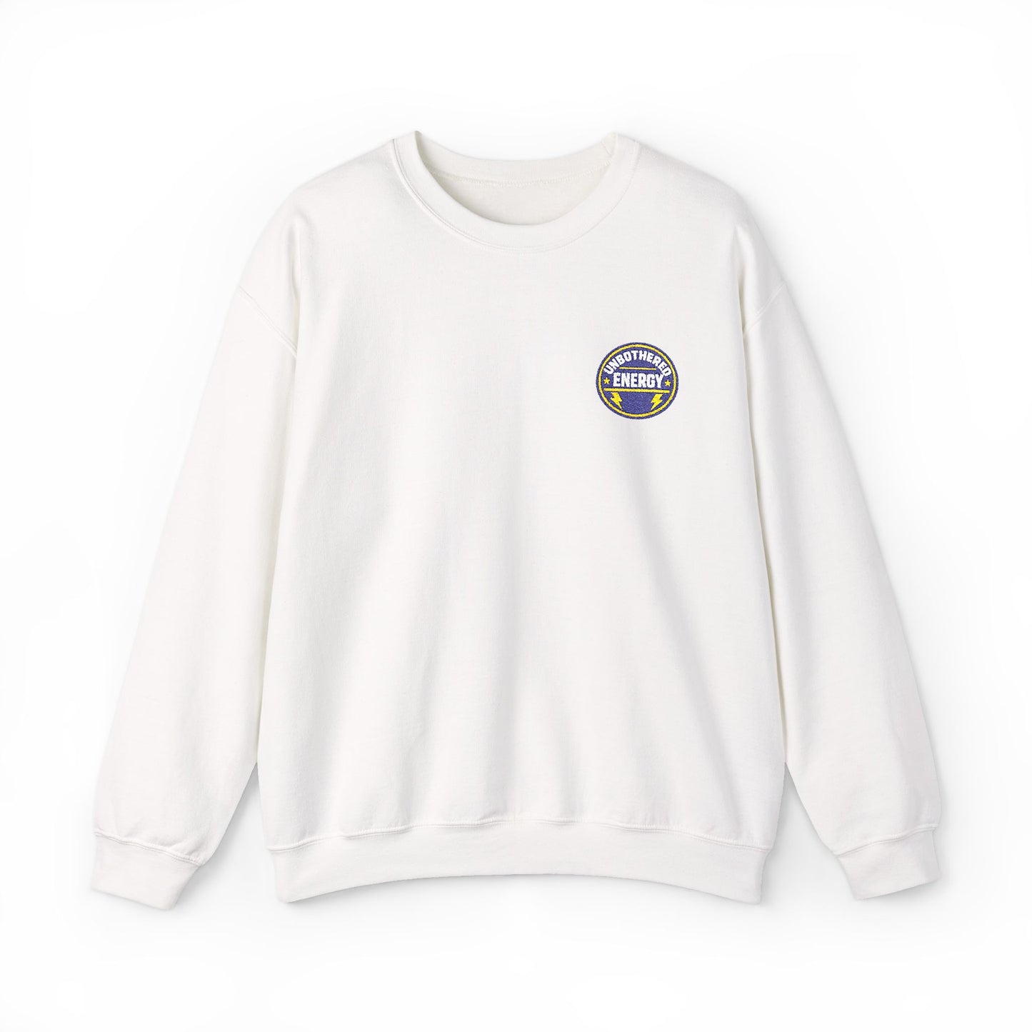 Unbothered Energy embroidered sweatshirt | Funny Slogan Crewneck