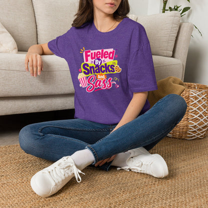 Fueled by Snacks and Sass T-Shirt | Snack Quote Tee