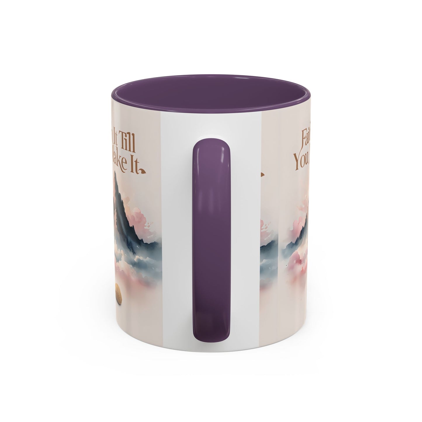 Faith It Till You Make It Coffee Mug, Motivational Drinkware, Inspirational Gift, Morning Coffee Cup, Self-Help Mug