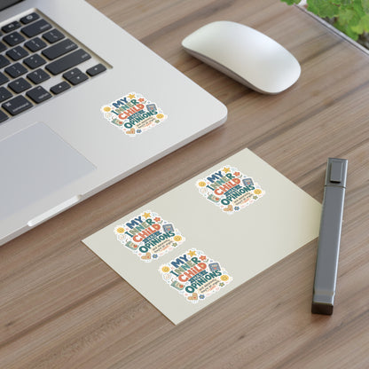 "My Inner Child Has Opinions" Capybara Sticker Sheet – Emotional Support Cute Animal Stickers