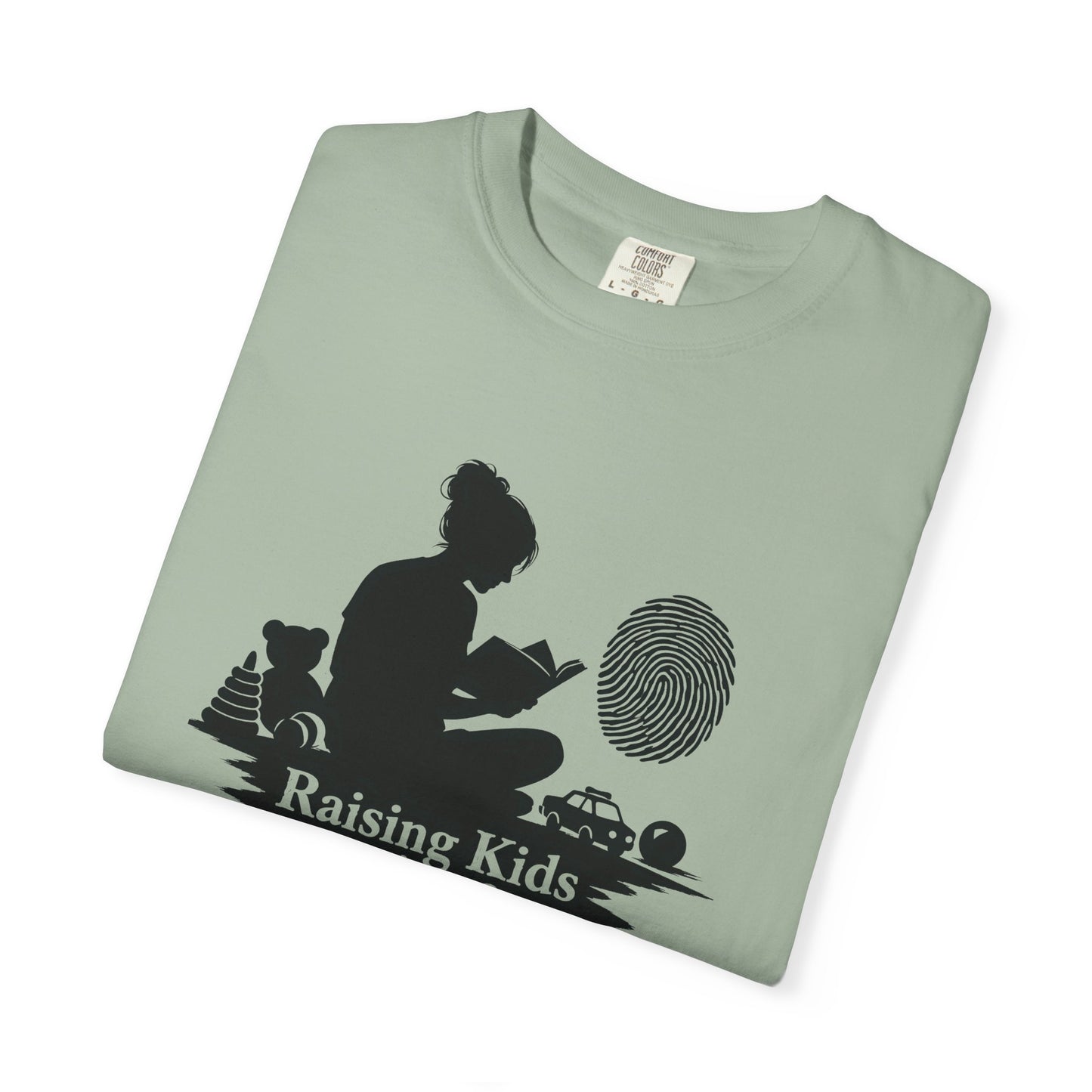 Raising Kids and Reading Crime T-shirt | Mom Reader Detective Design